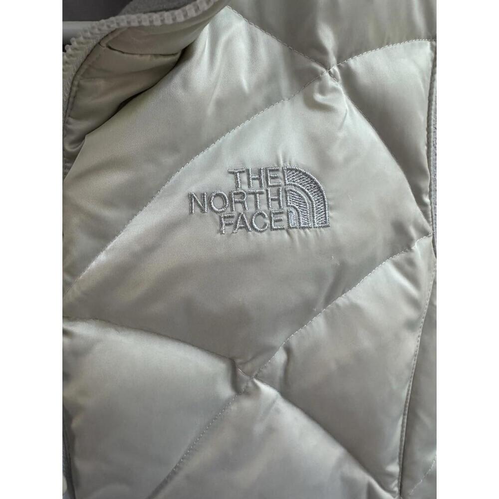 North Face Vest Womens Small White 550 Down Puffer Insulated Quilted Winter - Picture 5 of 9